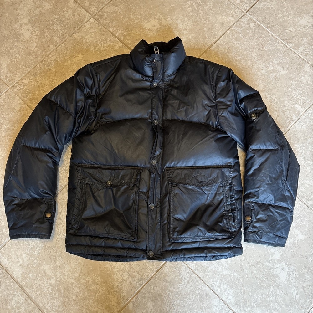 Vintage Gap 1969 Puffer Jacket Men's Size S Winter Ski Jacket Down Lost 1 Button